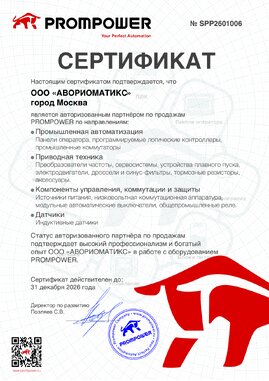 Сертификат prompower_2026, 2026